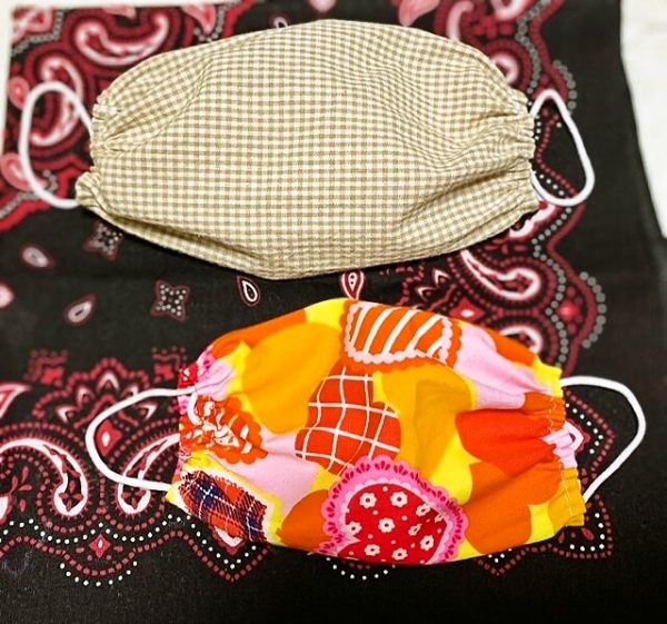 簡単 型紙 手縫い の マスク 作り方